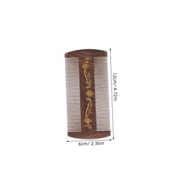 Gatuida Wooden Pet Grooming Comb Double Sided Fine Comb for Dandruff Removal Gentle Scalp Care Portable Pocket Hair for Cats Dogs