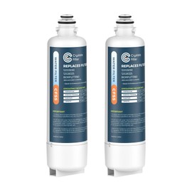 Crystala Filters BORPLFTR50 Replacement for Bosch Ultra Clarity Pro Water Filter, Compatible 12033030,11025825,12028325,BORPLFTR55,WFC100MF,WFS200MF(2 Pack)