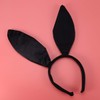 FRCOLOR Bunny Ears Headband Black Rabbit Ear Hair Hoop Bunny