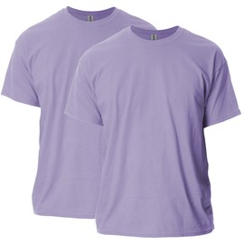 Gildan Adult Ultra Cotton T-Shirt, Style G2000, Multipack, Orchid (2-Pack), Medium