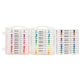 36Pcs Acrylic Paint Markers Double Headed Assorted Colors Quick Dry Graffiti Markers for Kids Students School