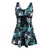 Ecupper Womens One Piece Swimdress Plus Size Shaping Body Swimsuits
