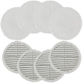 Replacement Mop Pads Compatible with Bis-Sell Spinwave 2124 2039A 2307 23157 20391 20399 - Hard Floor Mop Pads Kit (Included 4 Soft Pads+4 Scrubby Pads)