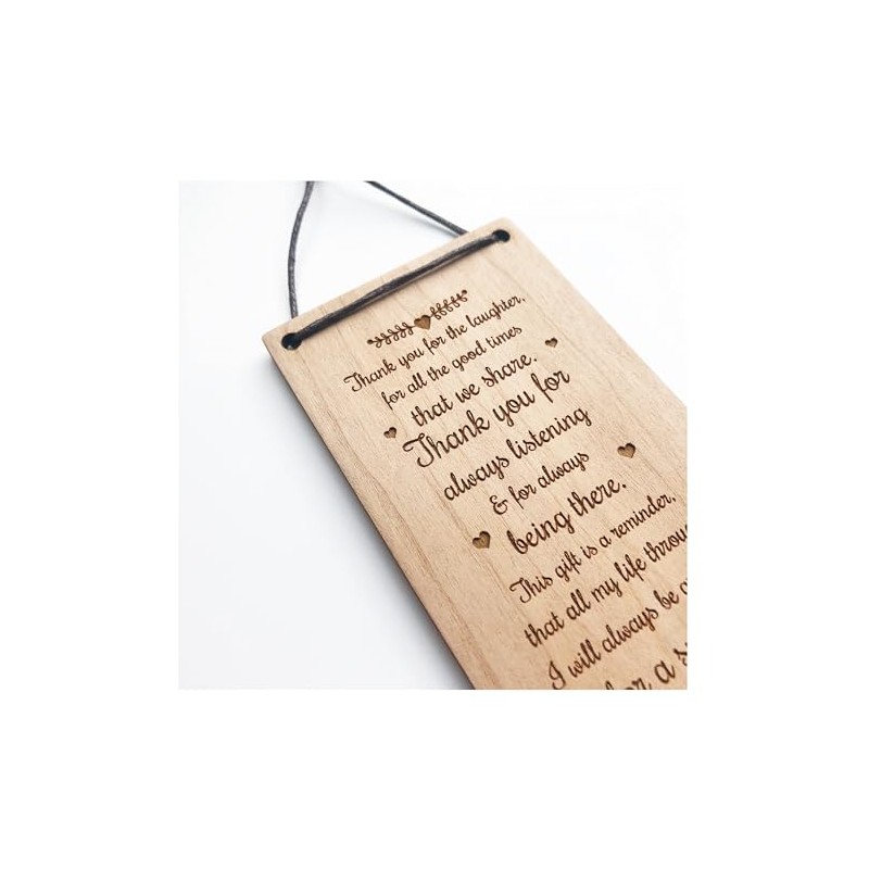 Best Friend Sentiments Wooden Plaques - Cute Quotes and Sayings