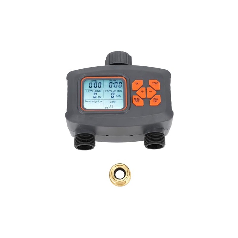Sprinkler Timer, Dual Outlets Hose Watering Timer, 2 Zone Automatic