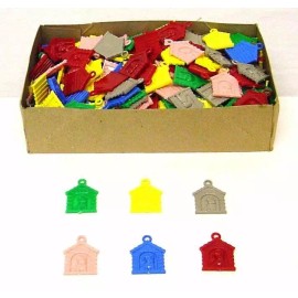 Unbranded 60s Vtg I am in the Dog House Toy Gum Ball Machine Charm Pendant Vendor lot 12pc