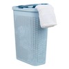 Mind Reader Slim Laundry Hamper with Lid, 40L Clothes Basket,
