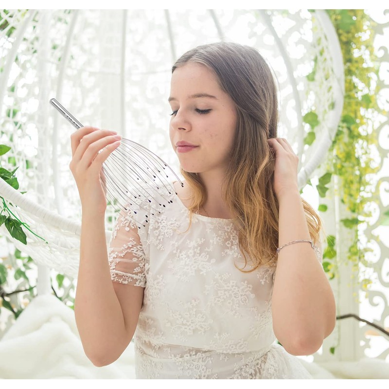 USAGA 36 Fingers Head Massager Scalp Massager Head Scratcher, Stocking