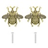 Pack of 2 Metal Knobs with Bee Motif Pull Handles