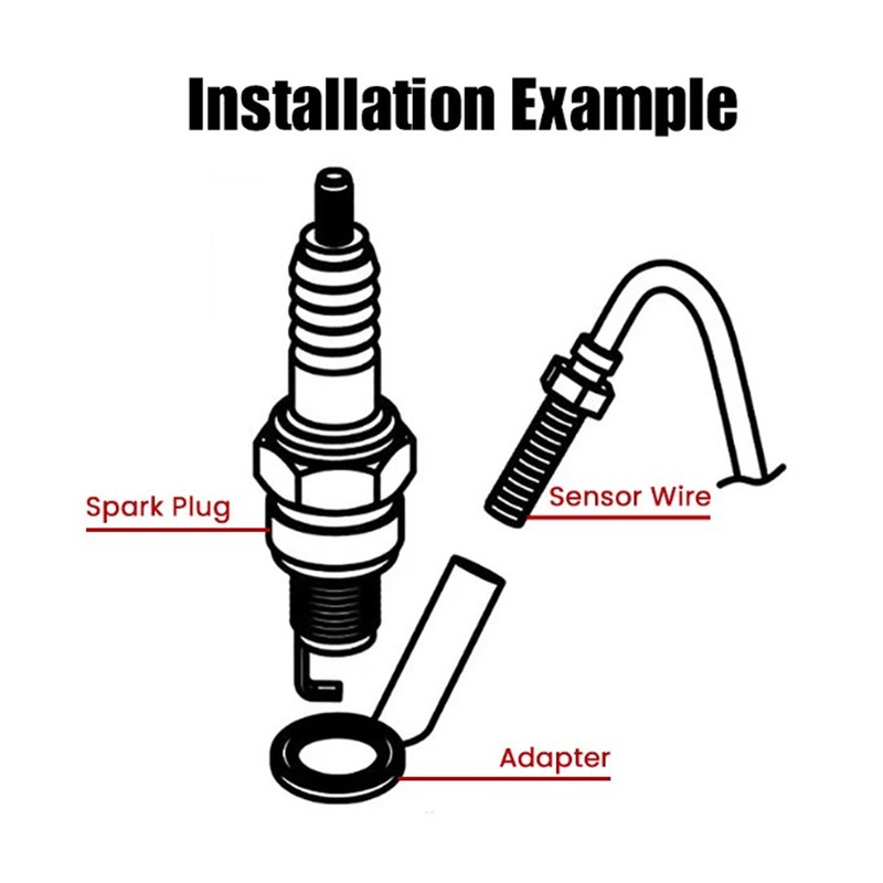 LCD Motorcycle Thermometer Ultra Thin Waterproof Water Temp Meter with