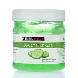 Feelhigh Cucumber Face Gel Skin Mustiorizer 500 g, Skin Hydrating Soothing Light Weight Formula, Helps Reduce Redness, Puffiness & Blemishes