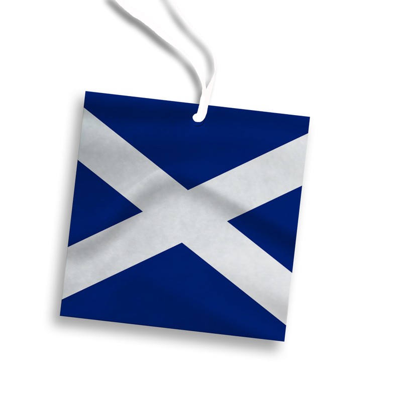 Scotland Flag | REUSABLE Double Sided Car Air Freshener