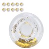 10pcs Round Gold Sequins Inflatable Drink Cup Holders Swimming Pool
