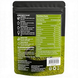 Bloomora Culinary Matcha Powder - Natural Green Tea for Beverages & Baking