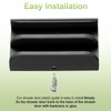 M6219 Sliding Shower Door Bottom Track (2-Piece Set, Black) 1/2-inch