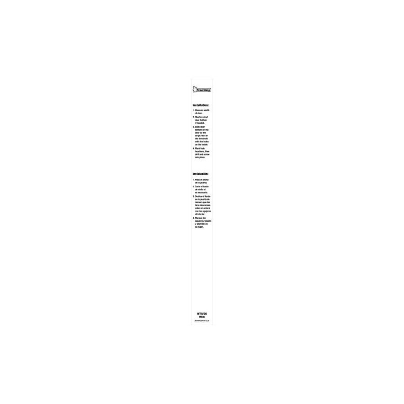 Frost King Vinyl Slide-On Door Bottom For Metal Doors, 1-3/4"