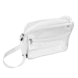 Generic Clear Travel Makeup Bag Portable Zipper Toiletry Holder for Organizing Cosmetics Transparent Crossbody Phone Bag for Women for Travel Camping