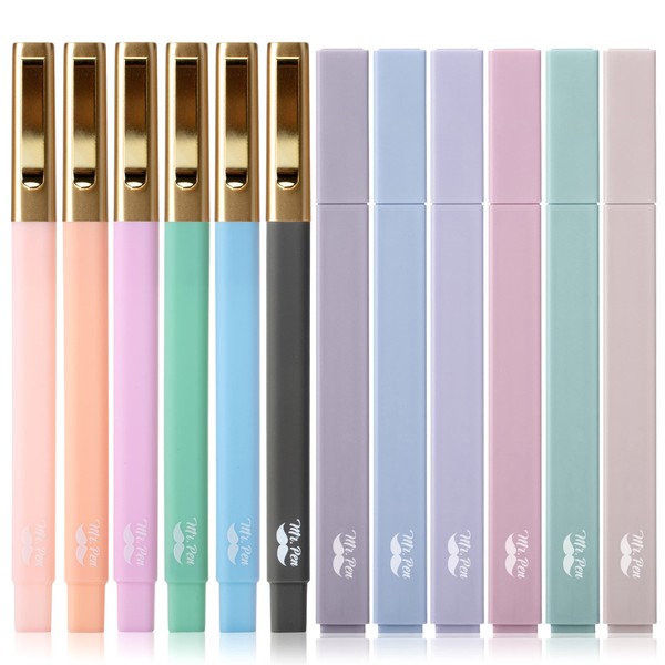 Mr. Pen Mr. Pen- Aesthetic Highlighters and Pens No Bleed,