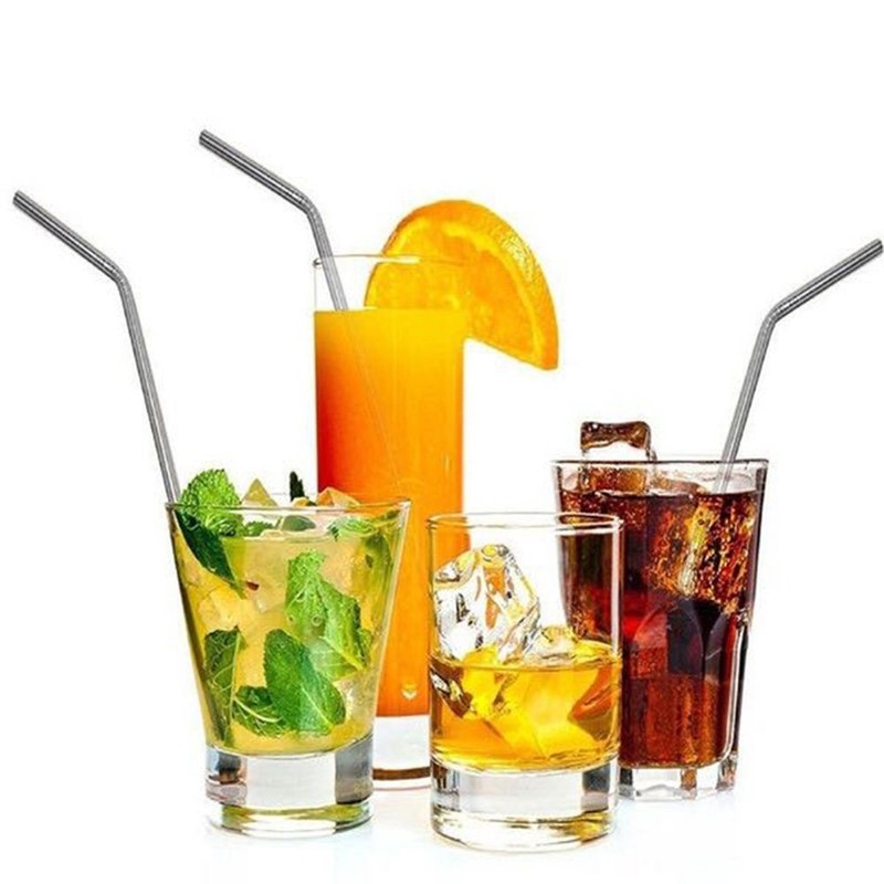 MIXIAO Stainless Steel Drinking Straws, Reusable Metal Drinking Straws with