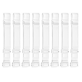 TRACOMPAN Clear Bra Straps 4 Pairs Invisible Ultra-Thin 12mm TPU Non-Slip Shoulder Straps | Adjustable Replacement for Strapless Bras (Women/Girls, Dance & Everyday Wear)