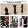 500 Pcs Nuts and Bolts Assorted Set, Black Hex Socket