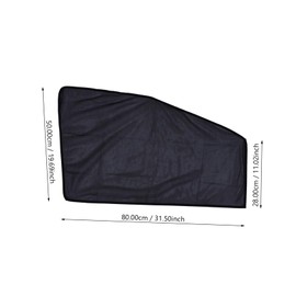 FELTECHELECTR Car Sunshade Side Windows 4 Piece Blackout Window Cover Attachment Heat Decorative Sunshade for Car