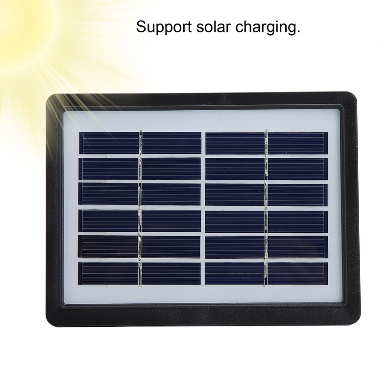 Solar Charging Radio Portable Radio with Emergency LED Flashlight Support
