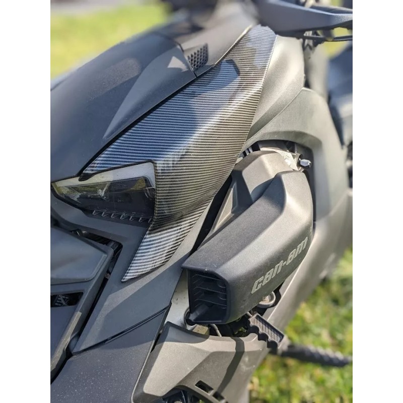 bkd exhaust Plastic Carbon Fiber Pattern Fairing Panels can-am ryker