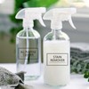32PCS Laundry Room Labels Waterproof, Clear Laundry Labels for Jars,