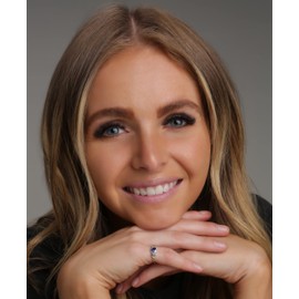 Precious Pieces Sterling Silver September CZ Simulated Birthstone Baby Ring with Heart for Little Girls, Kids and Toddlers (Size 3)