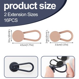 H HOME-MART 16 PCS Button Extenders for Jeans,Pants Waist Button Extender for Women Men,4 Colors Pant Waistband Expander, Ceryvop Pants Waist Extension 1-1.4 Inches