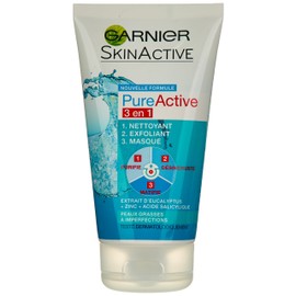 Garnier Pure Active Facial Cleanser Exfoliating Mask 3 in 1 Exfoliating Mask
