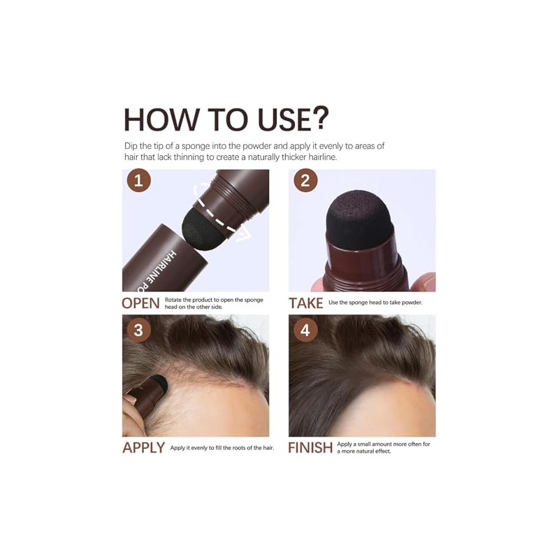 Polvo Retocador de Raíces Sombra para el Cabello Root Touch