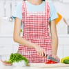 YGKYMVW Kitchen Apron, Cotton Apron Floral Pattern Apron with 2