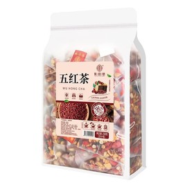 Wu Hong tea 8.81oz (10g×25packets) Five red Tea Brown sugar wolfberry red date peanut red bean Combination tea Bag blister Tea bag 五红茶250g