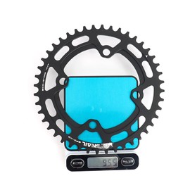 CYSKY Bike Chainring 104 BCD 30T 32T 34T 36T 38T 40T 42T 44T 46T 48T 50T 52T Narrow Wide Single Chainring for 7/8/9/10/11/12 Speed, Suit for 1x Set-up (Come with 4 Chanring bolts) (Black, 44T)