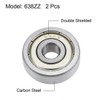 sourcing map 638ZZ Deep Groove Ball Bearings Z2 8mm X