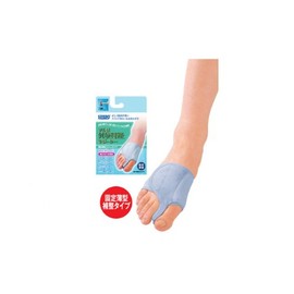 Sorbo Bunion Supporter (Fixed Thin Mesh Type), Large (10.0-10.6 inches (25.5-27.0 cm)), For Right Leg, Silver Gray