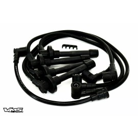 VMS RACING BLACK 10.2MM SPARK PLUG IGNITION WIRES CABLE FOR 90-93 HONDA ACCORD