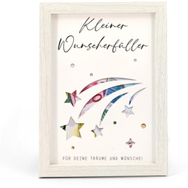 HSDSH Small Wish Filler Money Gift Picture Frame Money Gifts Birthday Packaging Wish Filler Gift Idea for Christmas Birthday Wedding Confirmation Communion Travel