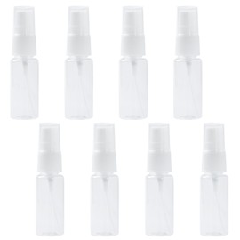 Paidiem 20ml Spray Bottles 8-Pack - Clear Refillable Fine Mist Plastic Atomizers for Travel, Skincare and Cleaning Solutions, Small Empty Bottle Set with Nozzles