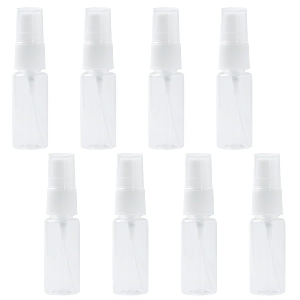 Paidiem 20ml Spray Bottles 8-Pack - Clear Refillable Fine Mist