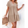 Women V Neck Loose Flowy Swing Shift Dress 2025 Summer