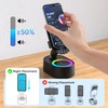 AKLLCCR Wireless Induction Audio Bluetooth Speaker 5in1 Phone Holder Emergency