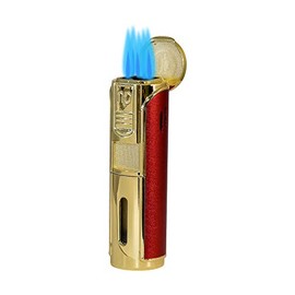 Rocky Patel Lighter Envoy 5 Torch - Nish Patel Bold Gold and Red