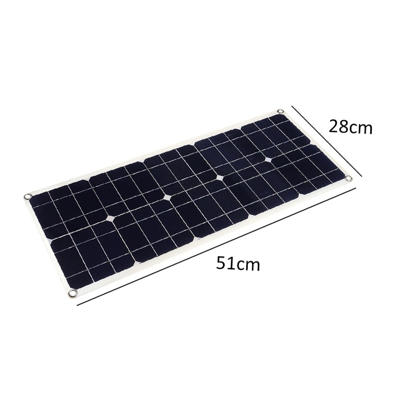 50W 5V/18V Solar Panel Dual USB Output Monocrystalline Solar Panel