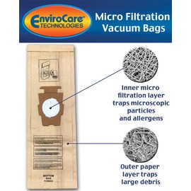 EnviroCare Replacement Micro Filtration Vacuum Cleaner Dust Bags Made to fit All Kirby Sentria and Generation Models 9 Pack