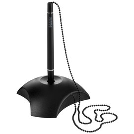 HAN 1751-13, DELTA pen holder. Attractive, elegant and stylish. Premium quality with extra long chain, black