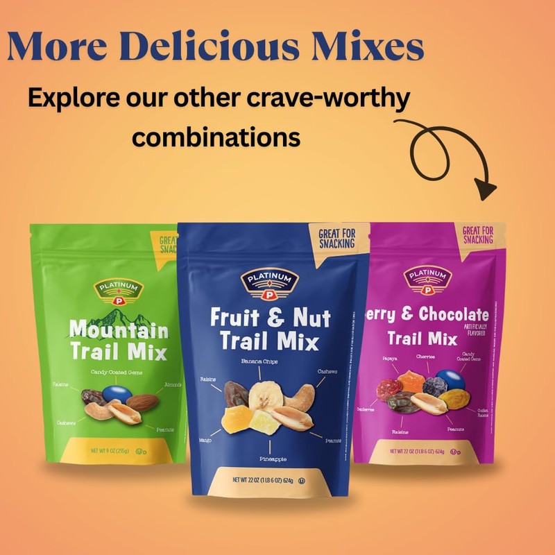 Platinum Mountain Trail Mix – Sweet & Crunchy Snack with