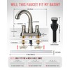 FROPO Bathroom Faucet with Pull Out Sprayer, 4 Inch 3